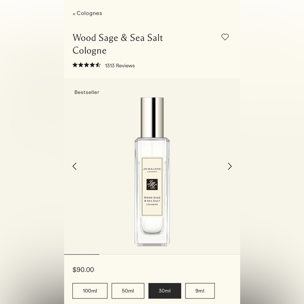 Jo Malone Sage & Sea Salt Fragrance